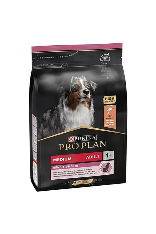 Opti Derma Adult Sensitive Somonlu Orta Irk Yetişkin Köpek Maması 3 Kg