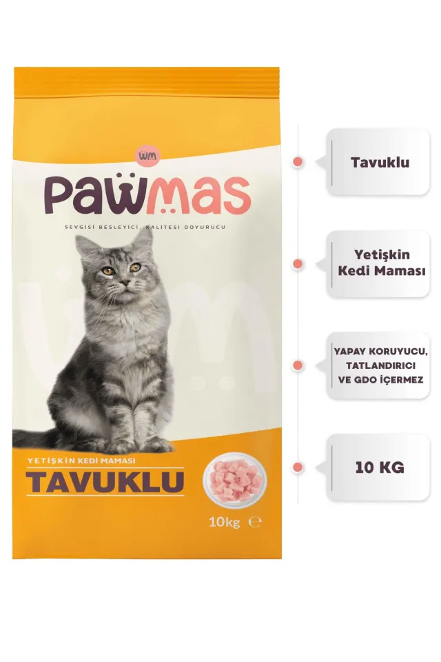 Tavuklu Yetişkin Kedi Maması 10 Kg