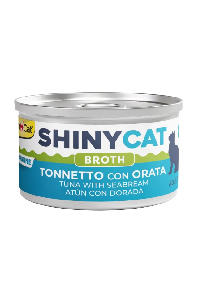 Shinycat Broth (Sos içinde) Çipuralı Ton Balıklı Kedi Konservesi 70gr