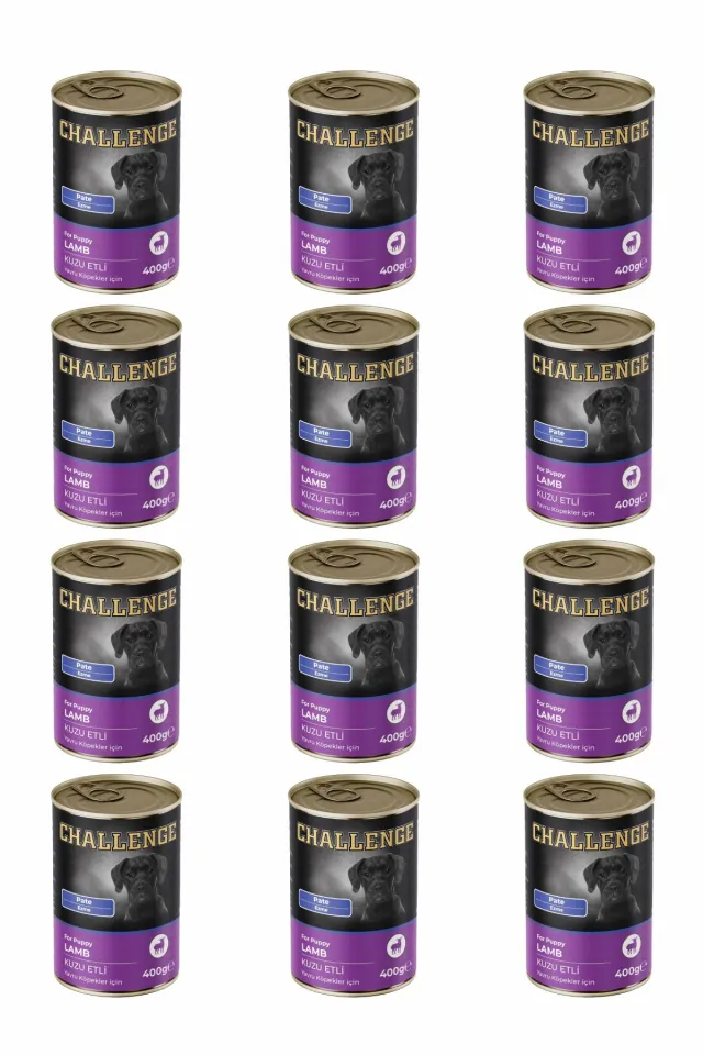 Pate Kuzu Etli Yavru Köpek Konservesi 400 gr X 12Adet