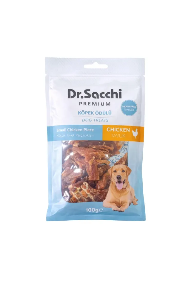 Premium Küçük Tavuk Parçacıklı Tahılsız Köpek Ödülü 100 Gr