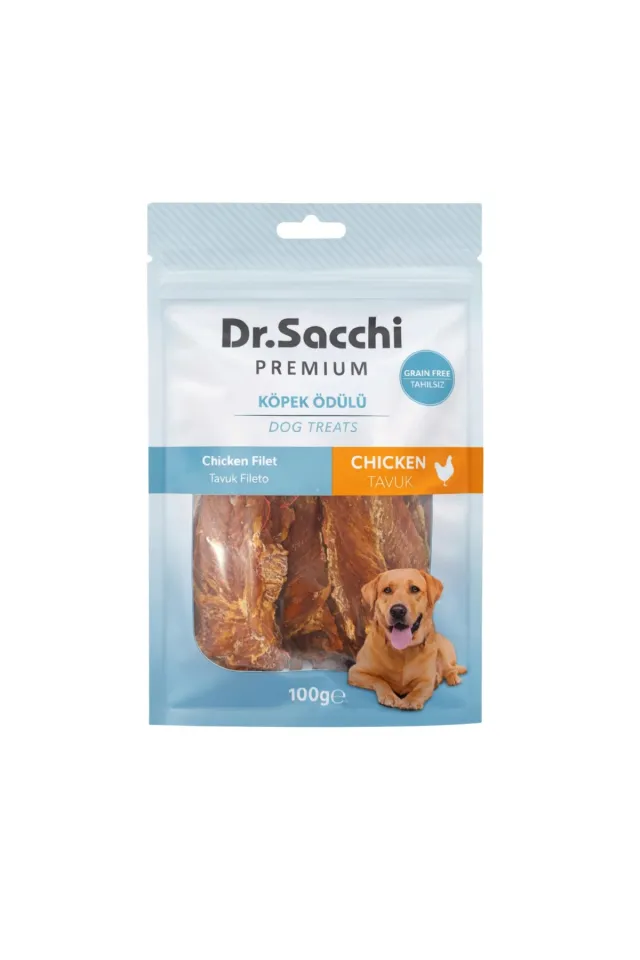 Premium Tavuk Fileto Tahılsız Köpek Ödülü 100 Gr