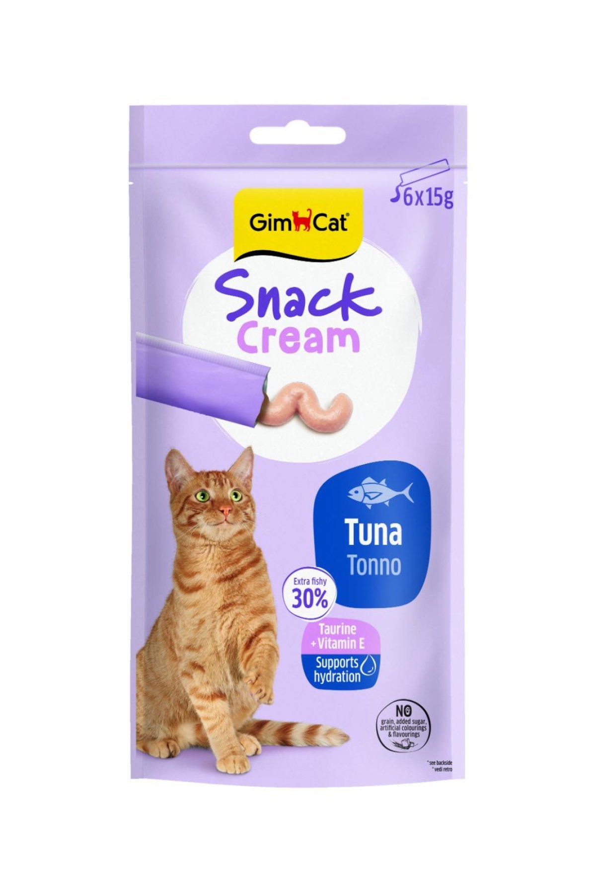 Snack Cream Ton Balıklı Kedi Ödülü 6x15gr