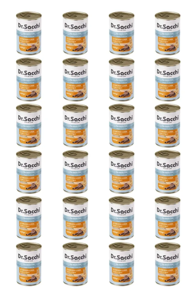 Yetişkin kedi-tavuklu ciğerli 400gr x x 24 adet