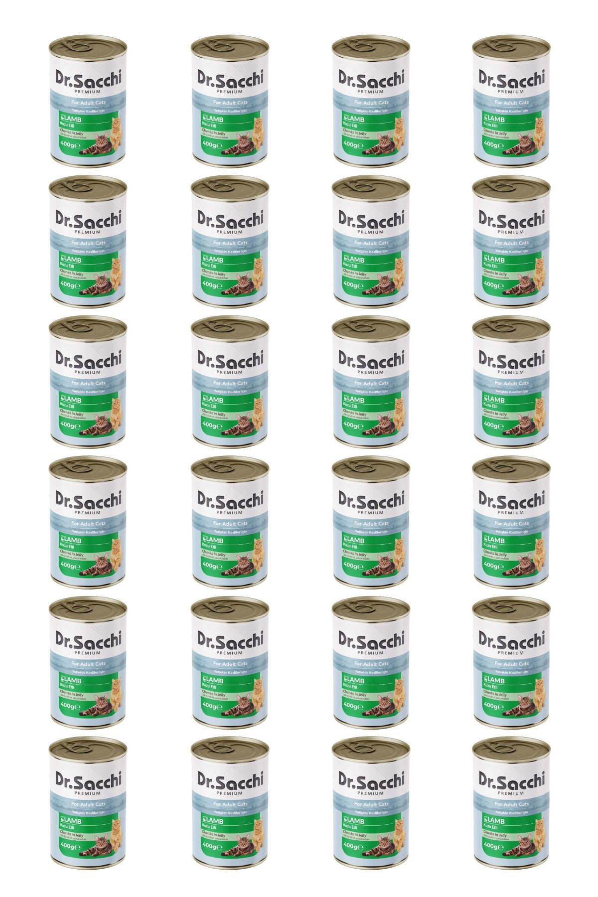 Yetişkin kedi-kuzu etli 400gr x 24 adet