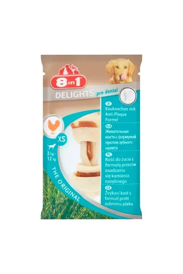 Delights Dental Köpek Kemik Ödülü 12 Gr 6 Adet Xsmall