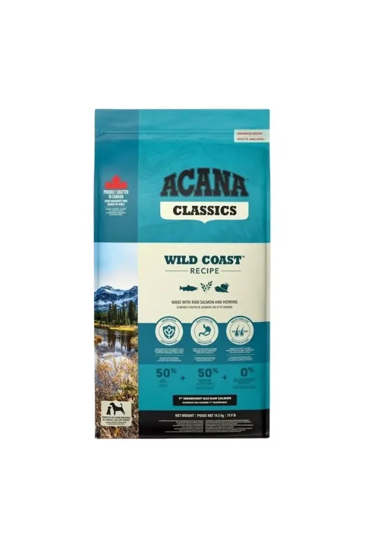 Classics Wild Coast Düşük Tahıllı Balıklı ve Sebzeli Yetişkin Köpek Maması 14.5 Kg