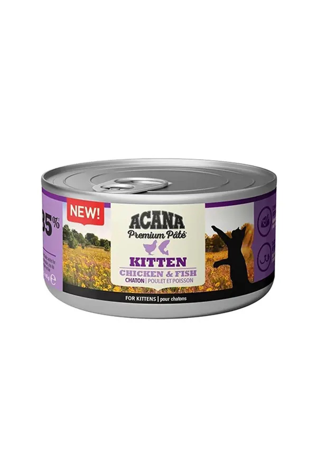 Premium Pate Tavuklu ve Balıklı Yavru Konserve Kedi Maması 85 Gr 