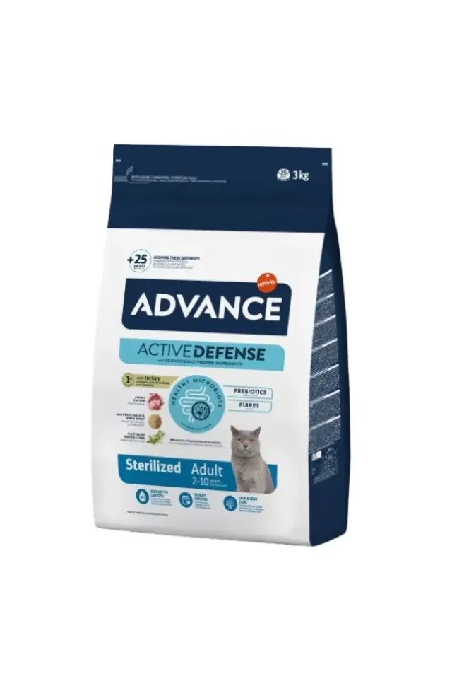 Sterilised Hindili Yetişkin Kısırlaştırılmış Kedi Maması 3 Kg
