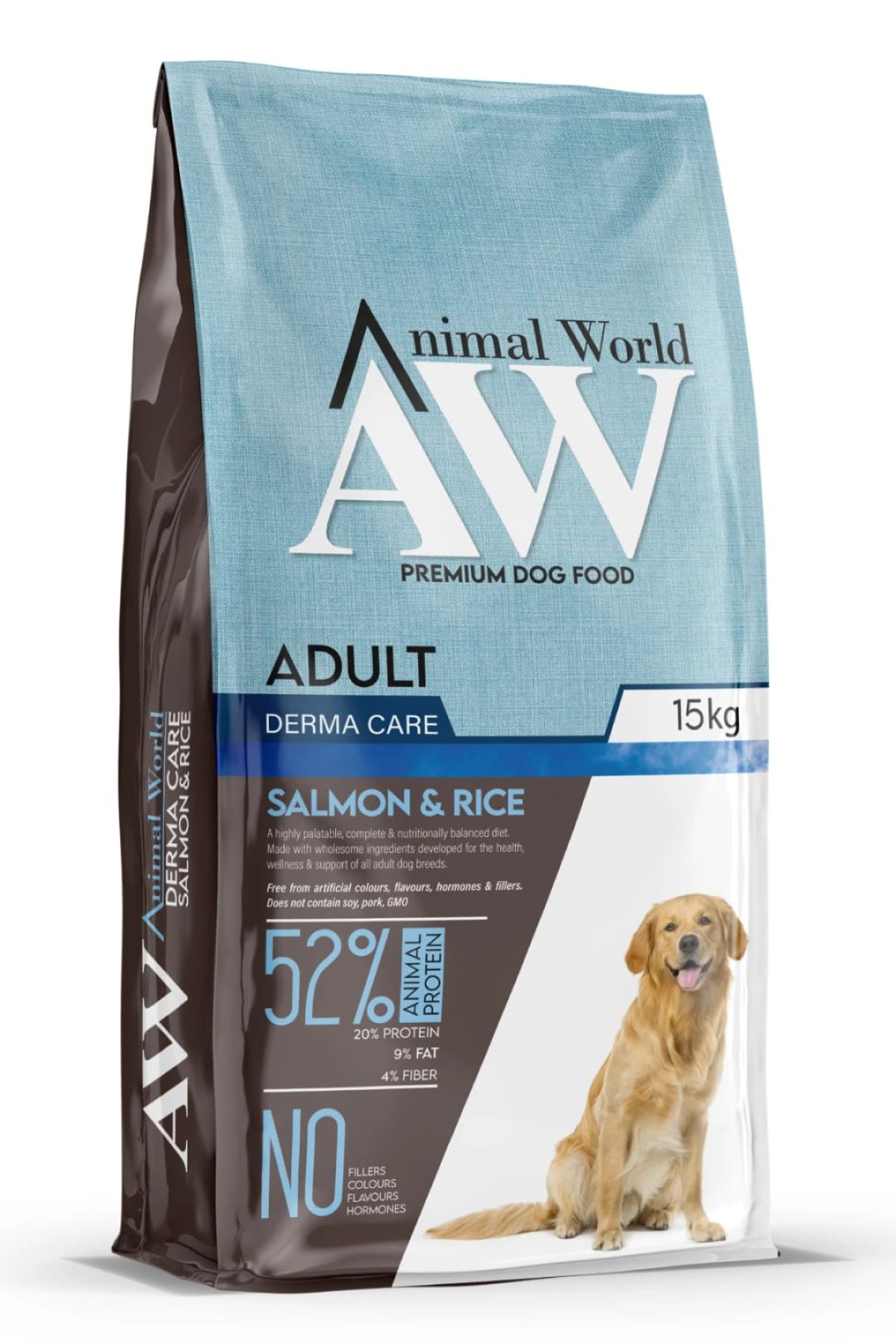 Derma Care Somonlu ve Pirinçli Yetişkin Köpek Maması 15 Kg