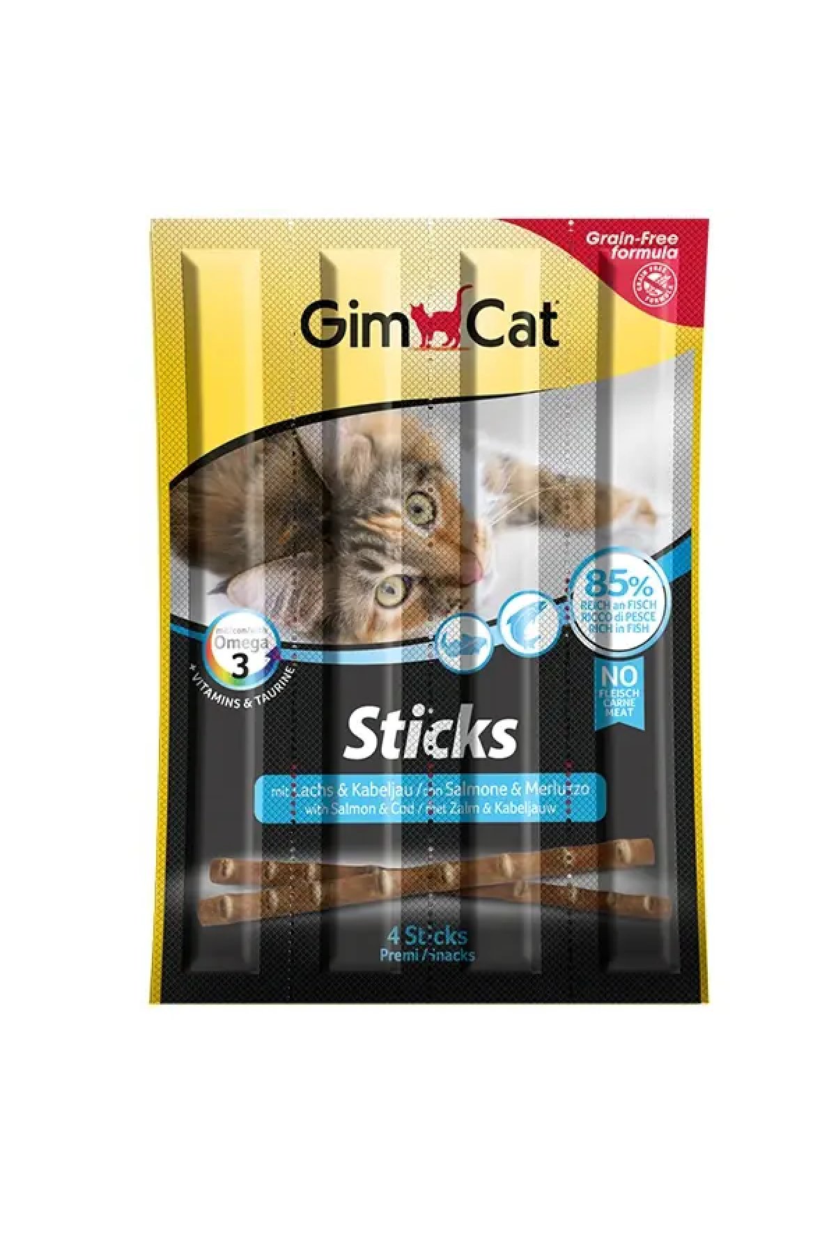 Sticks Somon ve Morina Balıklı Kedi Ödül Çubuğu 20 gr