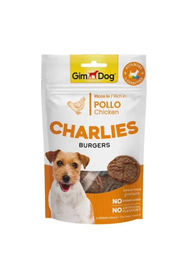 Charlies Burger Tavuklu Tahılsız ve Şekersiz Köpek Ödül Maması 70 Gr 