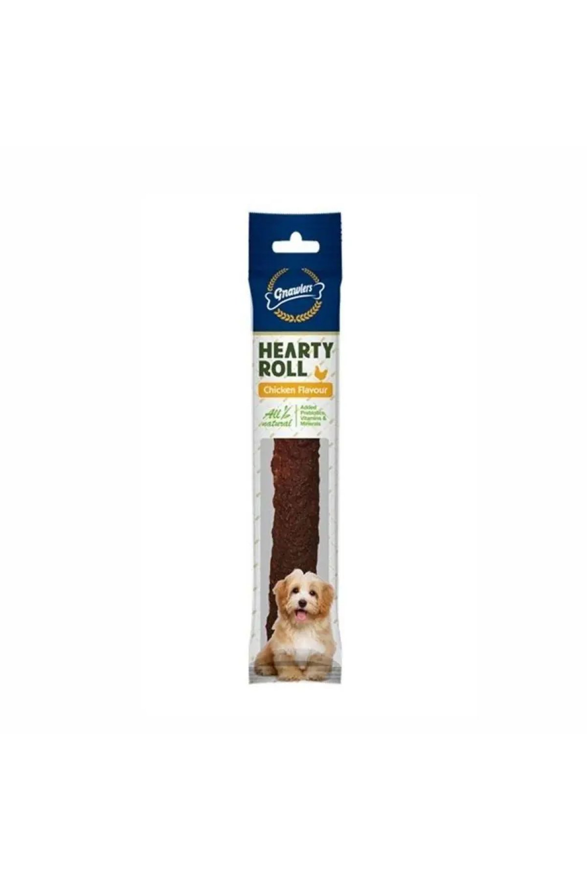 Hearty Roll Doğal Kolajen Tavuklu Köpek Ödül Kemiği 22,5 cm 80 Gr