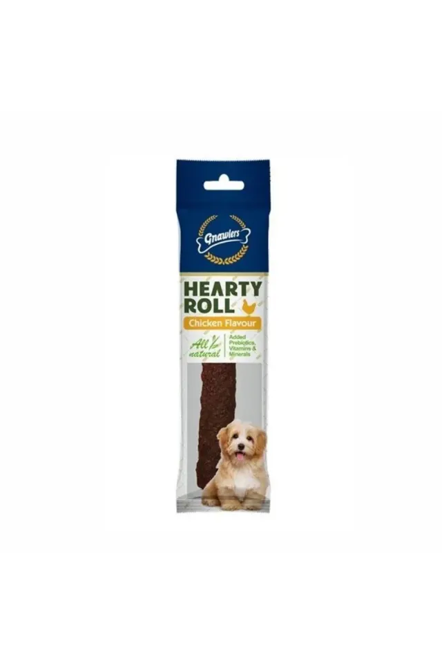 Hearty Roll Doğal Kolajen Tavuklu Köpek Ödül Kemiği 11,5 cm 40 gr