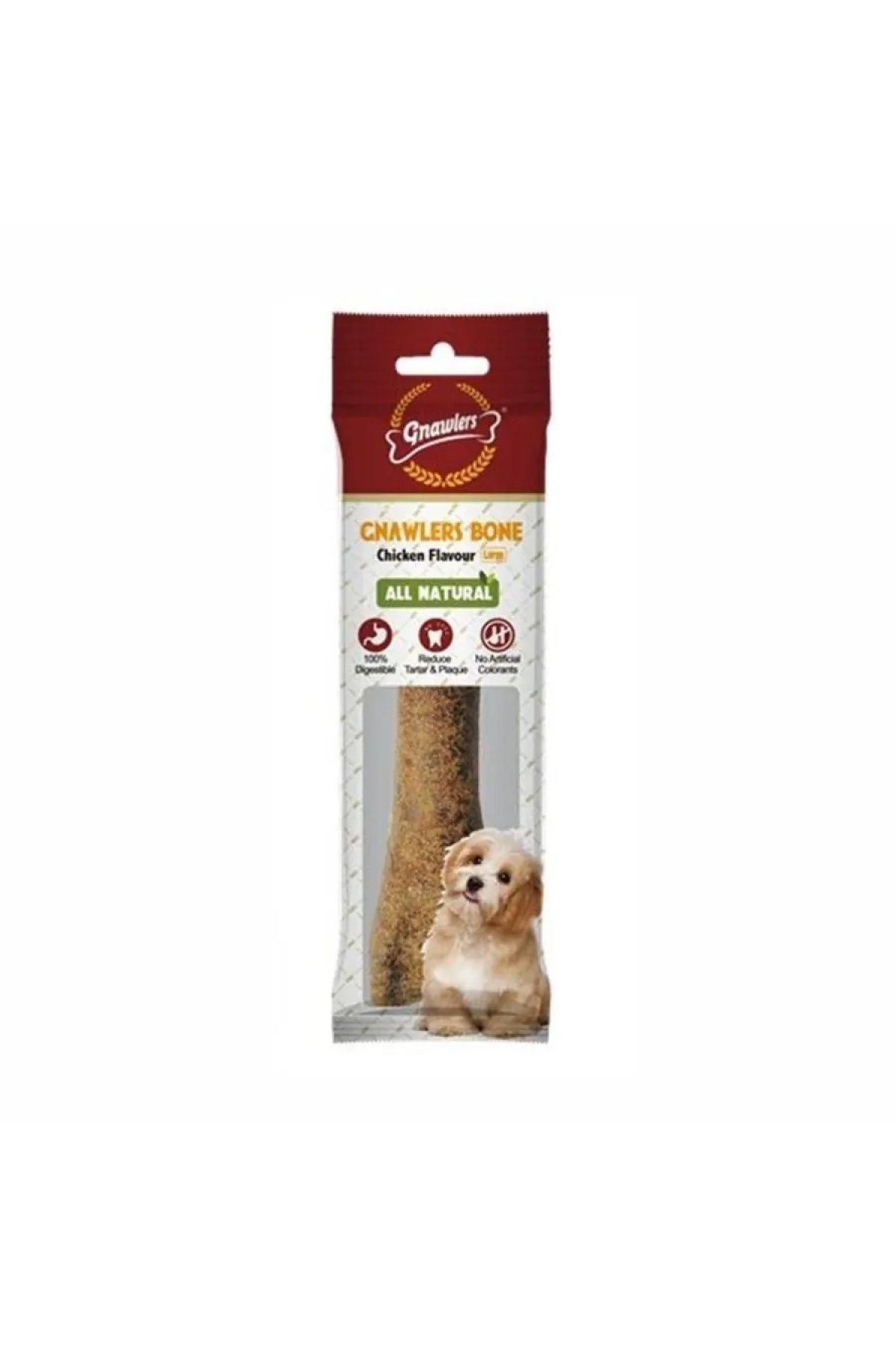 Tavuklu Köpek Ödül Kemiği L 20 cm 265 gr