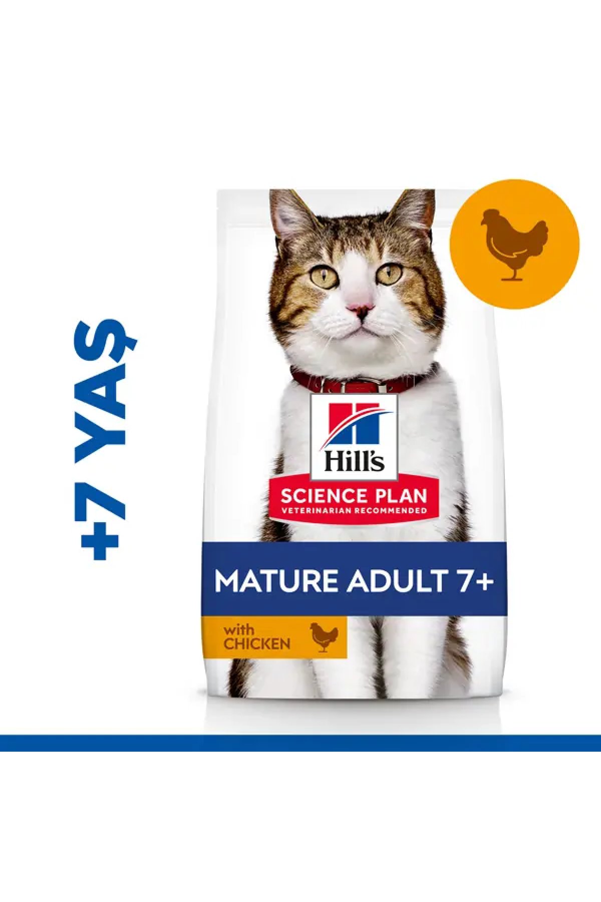 Hills Mature +7 Tavuklu Yaşlı Kedi Maması 3 Kg