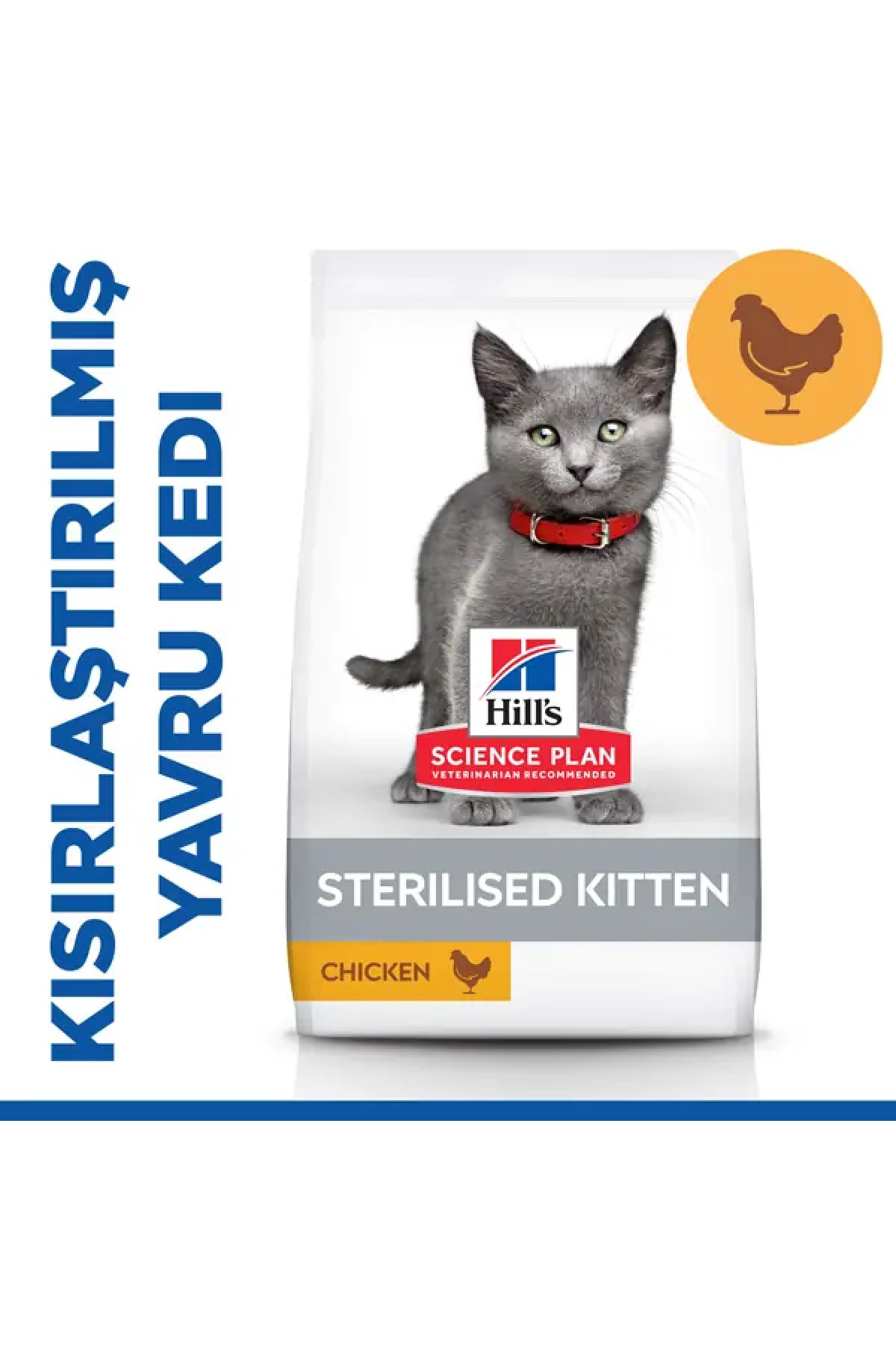 Hills Sterilised Kitten Tavuklu Kısırlaştırılmış Yavru Kedi Maması 1.5 Kg