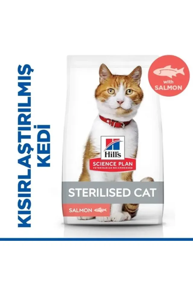 Hills Somonlu Kısırlaştırılmış Yetişkin Kedi Maması 1.5 Kg