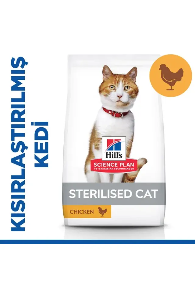 Hills Young Sterilised Tavuklu Kısırlaştırılmış Kedi Maması 3 Kg
