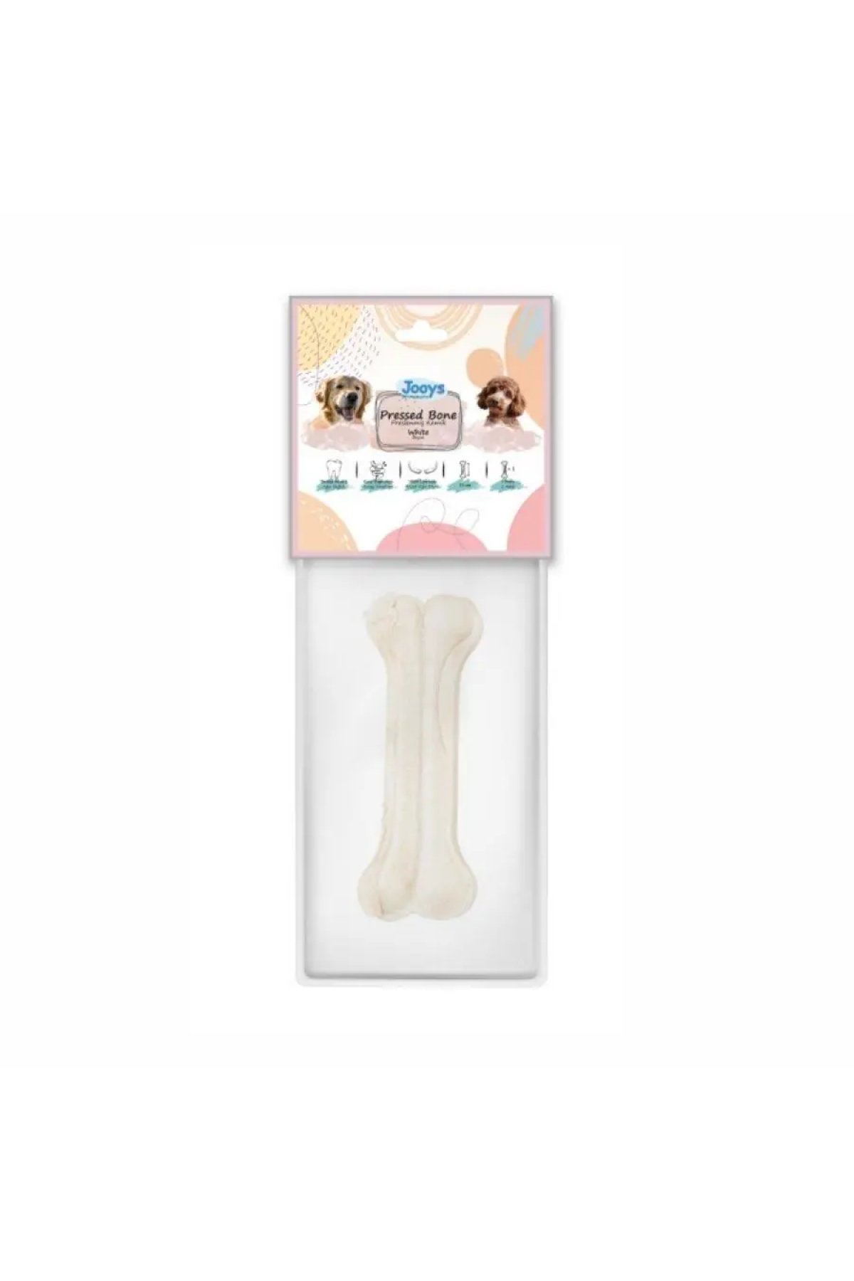Beyaz Pres Köpek Ödül Kemiği 27 Cm