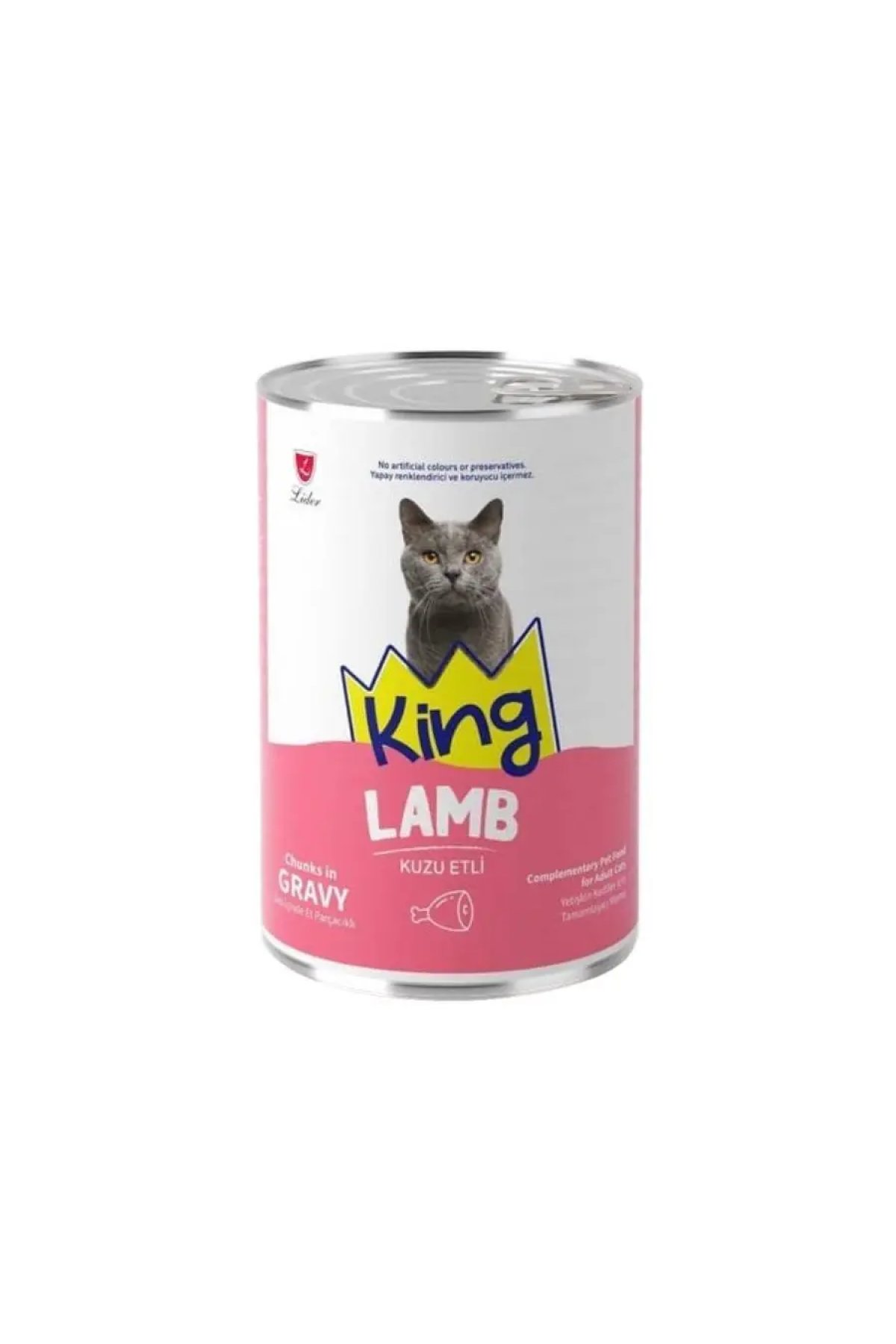 Sos İçinde Et Parçacıklı Kuzu Etli Yetişkin Kedi Konservesi 400 Gr