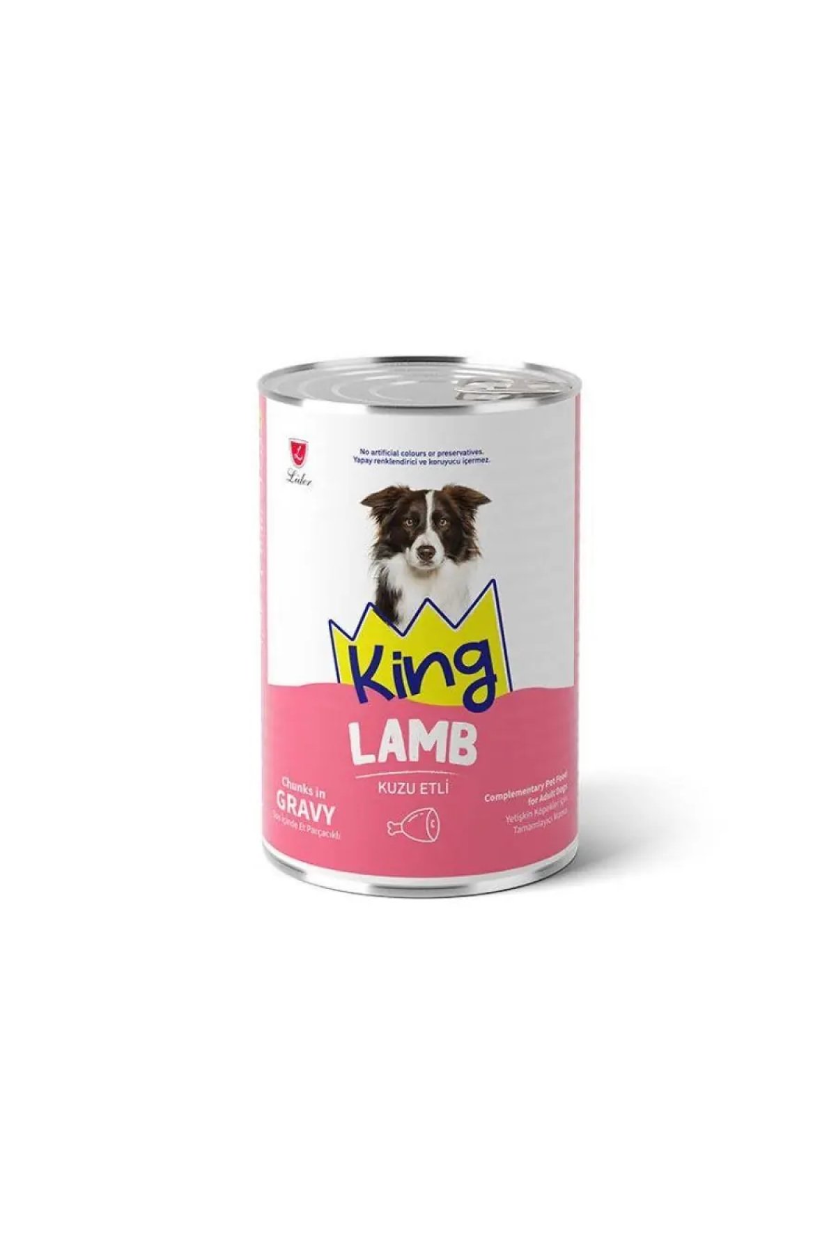 Sos İçinde Et Parçacıklı Kuzu Etli Yetişkin Köpek Konservesi 400 Gr