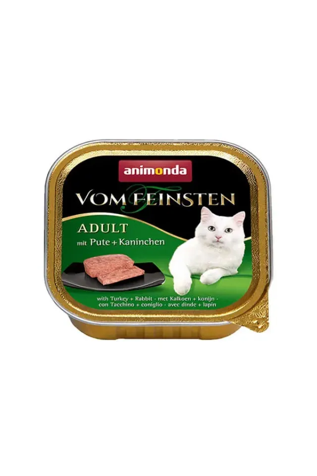 Hindi ve Tavşanlı Yetişkin Konserve Kedi Maması 100 Gr 12 Adet