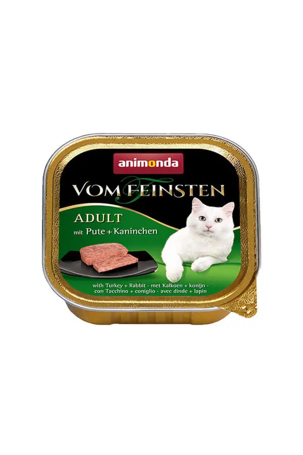 Hindi ve Tavşanlı Yetişkin Konserve Kedi Maması 100 Gr 6 Adet