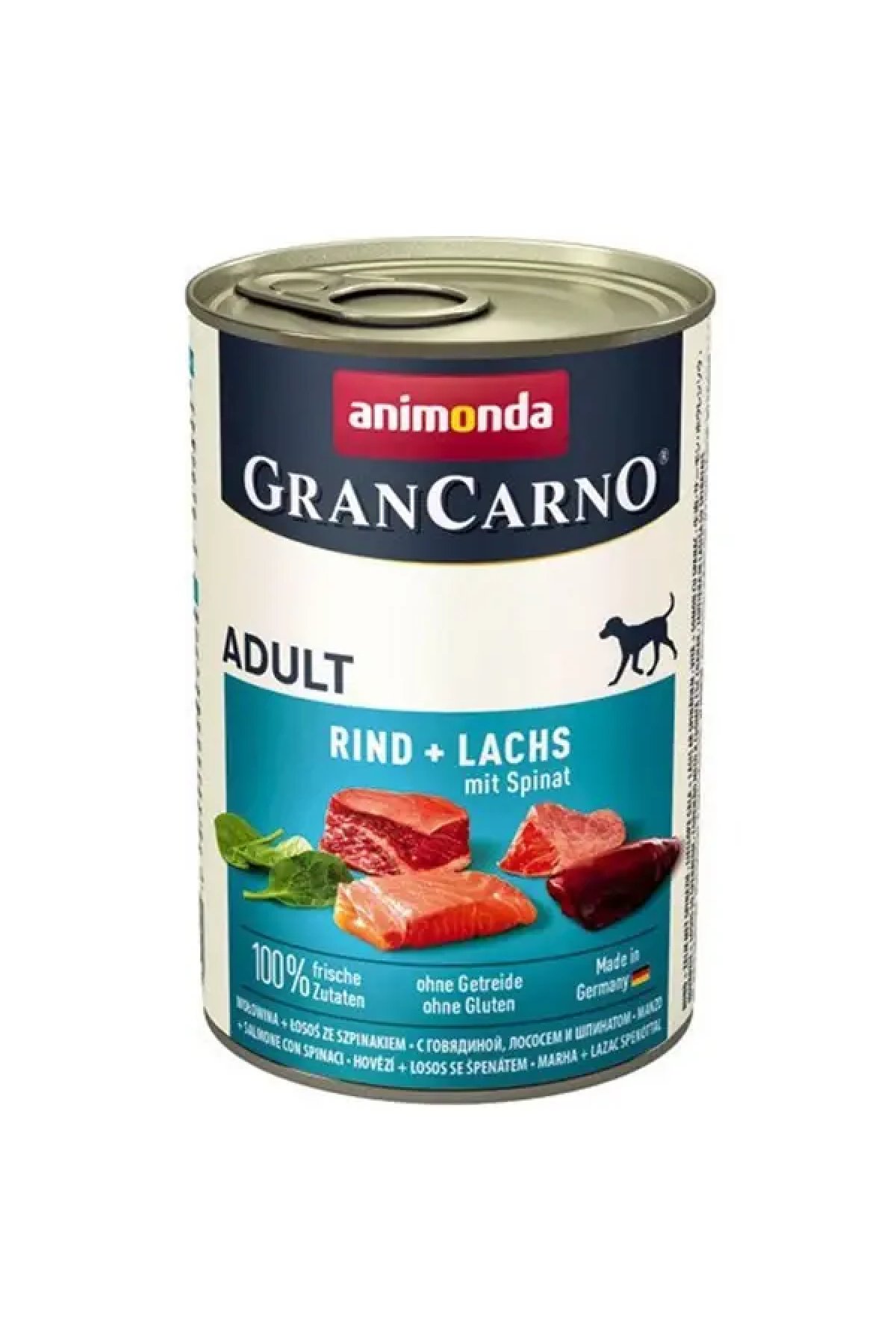 Gran Carno Sığır Etli ve Ispanaklı Yetişkin Köpek Konservesi 400 Gr 12 Adet