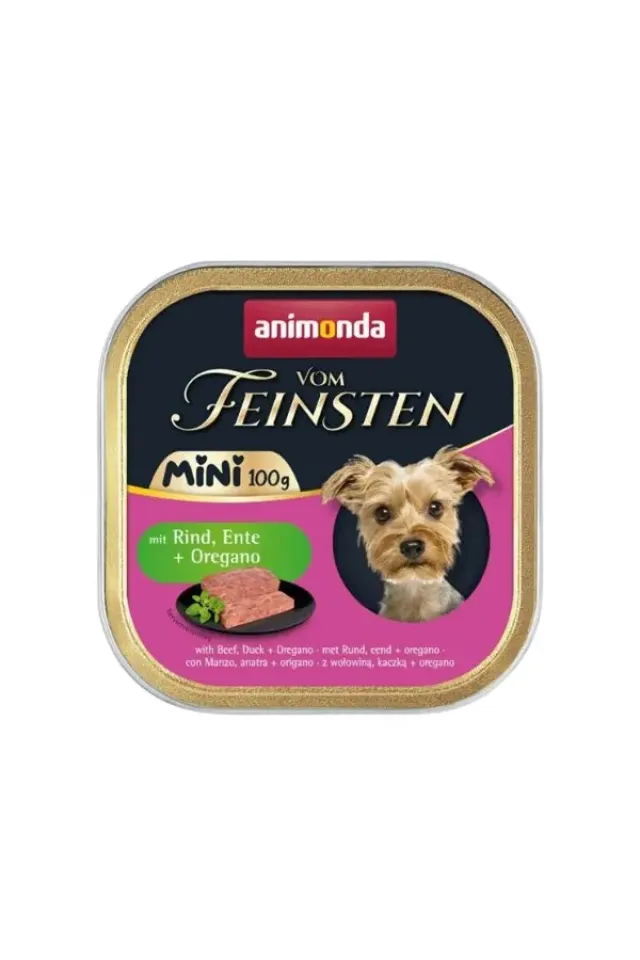 Vom Feinsten Dana ve Ördek Etli Mini Irk Yetişkin Köpek Konservesi 100 Gr 