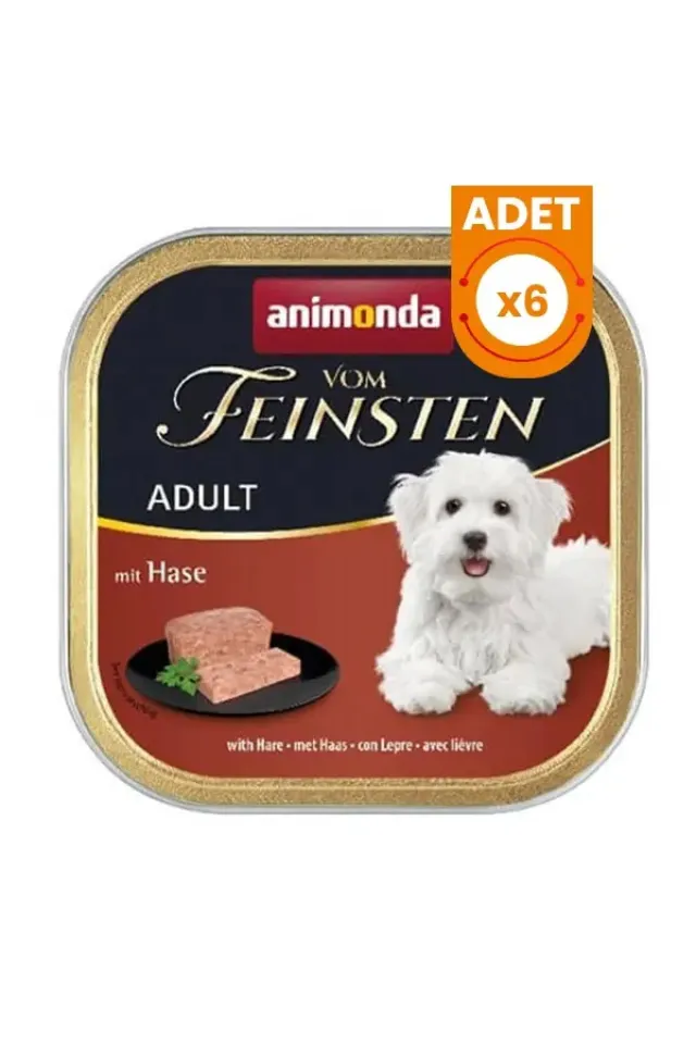 Vom Feinsten Tavşan Etli Yetişkin Köpek Konservesi 150 Gr 6 Adet