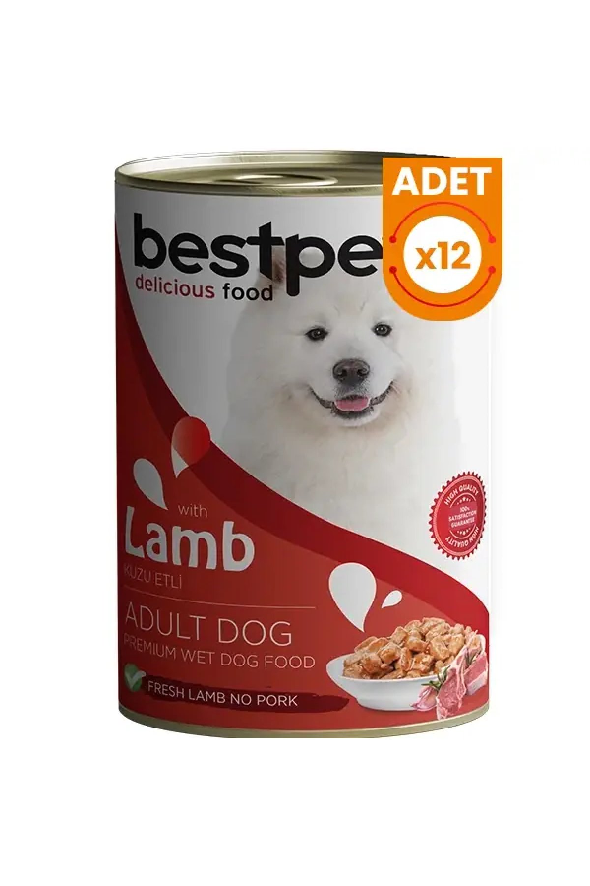 Kuzulu Gravy Yetişkin Köpek Konservesi 12 Adet 400 Gr