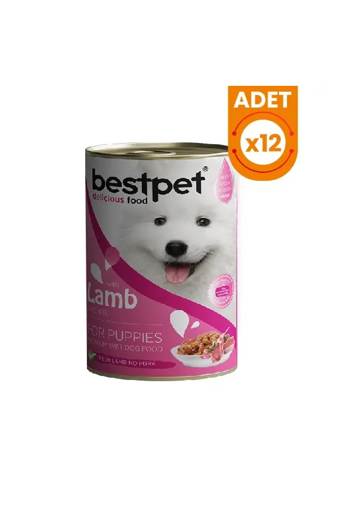 Kuzulu Jöleli Yavru Köpek Konservesi 400 Gr 12 Adet