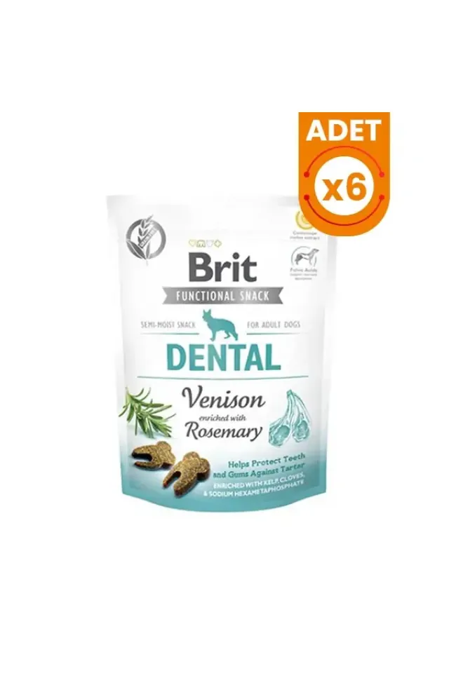 Brit Dental Biberiye Geyik Etli Köpek Ödül 150 Gr 6 Adet