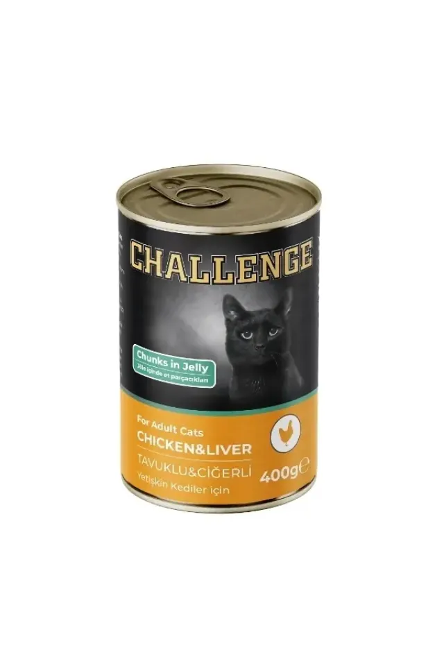 Tavuklu Ciğerli Yetişkin Konserve Kedi Maması  400 Gr