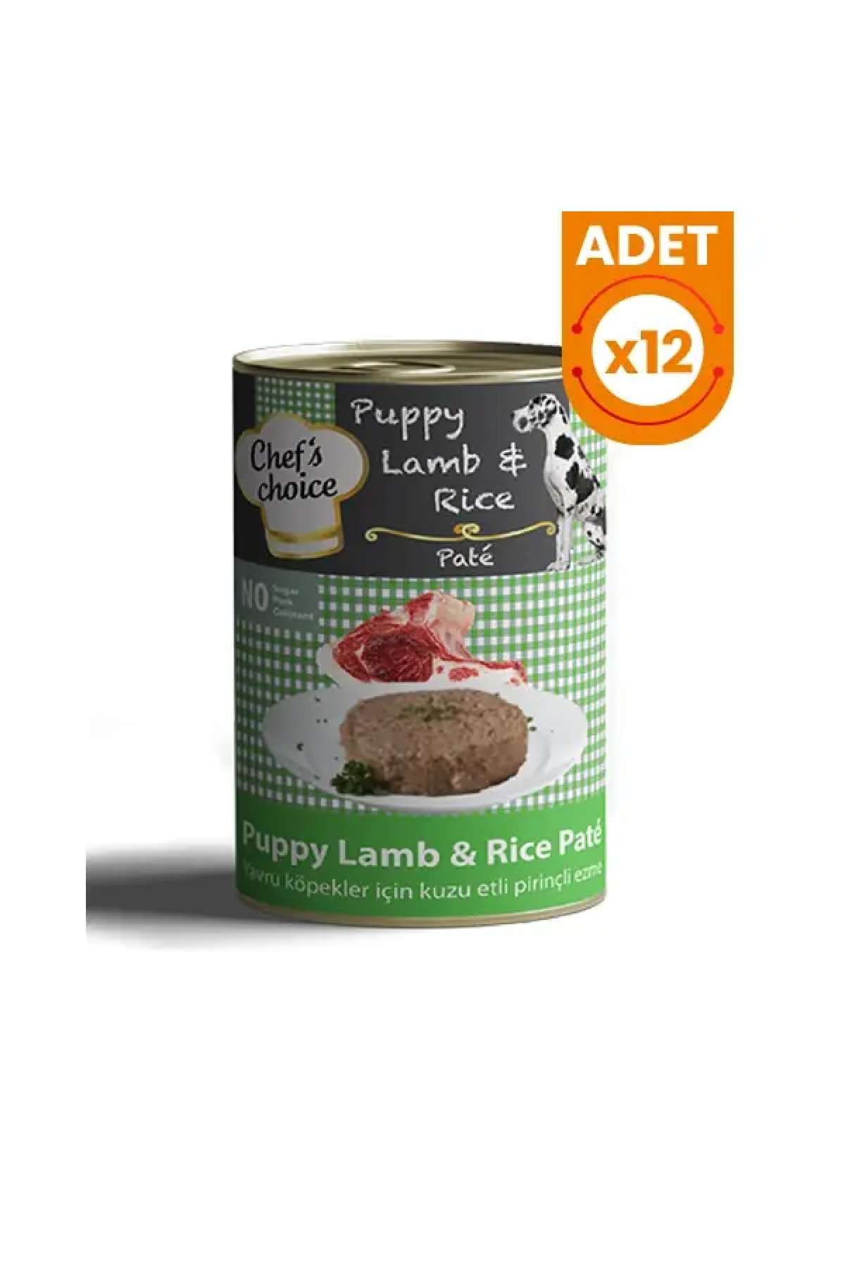 Kıyılmış Kuzulu Yavru Köpek Konservesi 400 Gr 12 Adet
