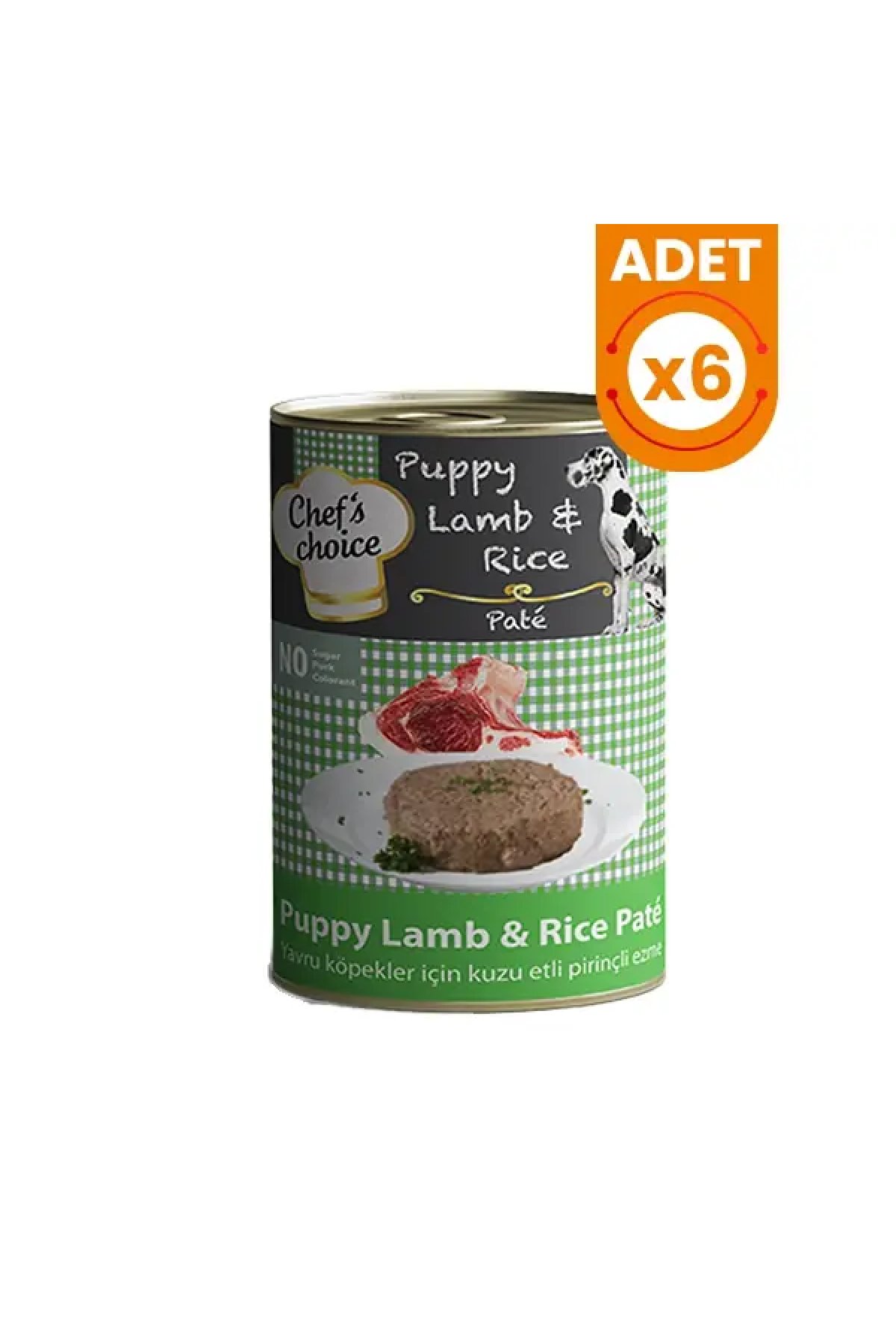 Kıyılmış Kuzulu Yavru Köpek Konservesi 400 Gr 6 Adet
