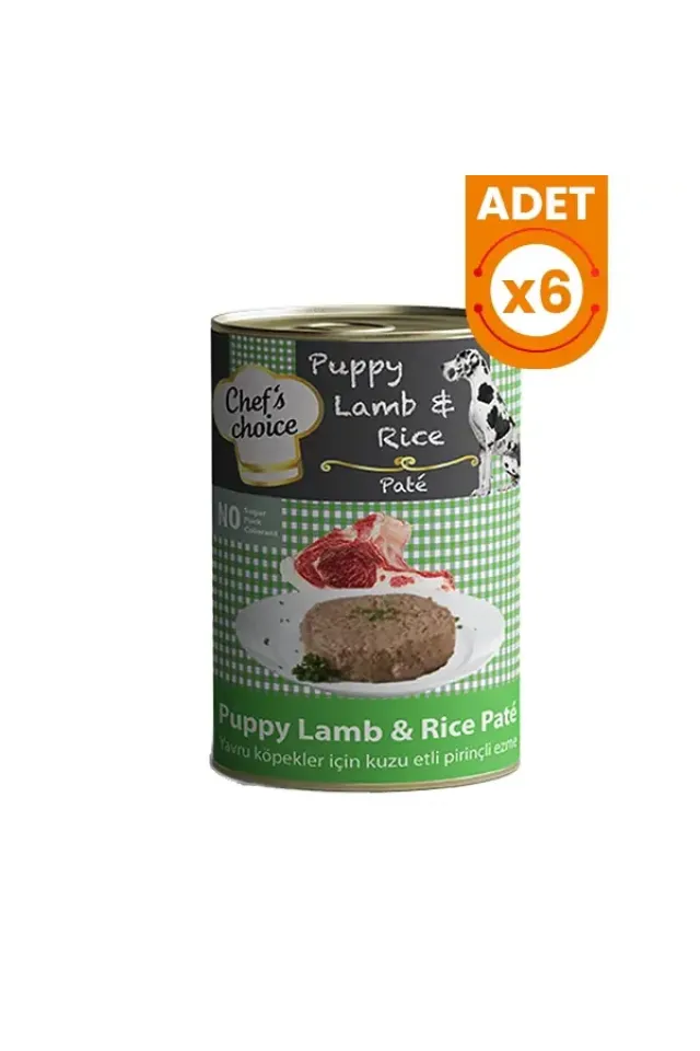 Kıyılmış Kuzulu Yavru Köpek Konservesi 400 Gr 6 Adet