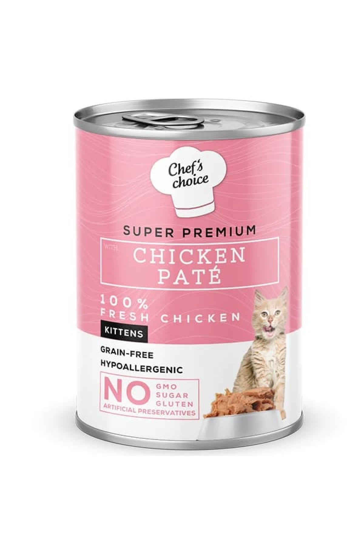 Chefs Chıoice Kitten Tavuklu Ezme Yavru Konserve Kedi Maması  400 Gr