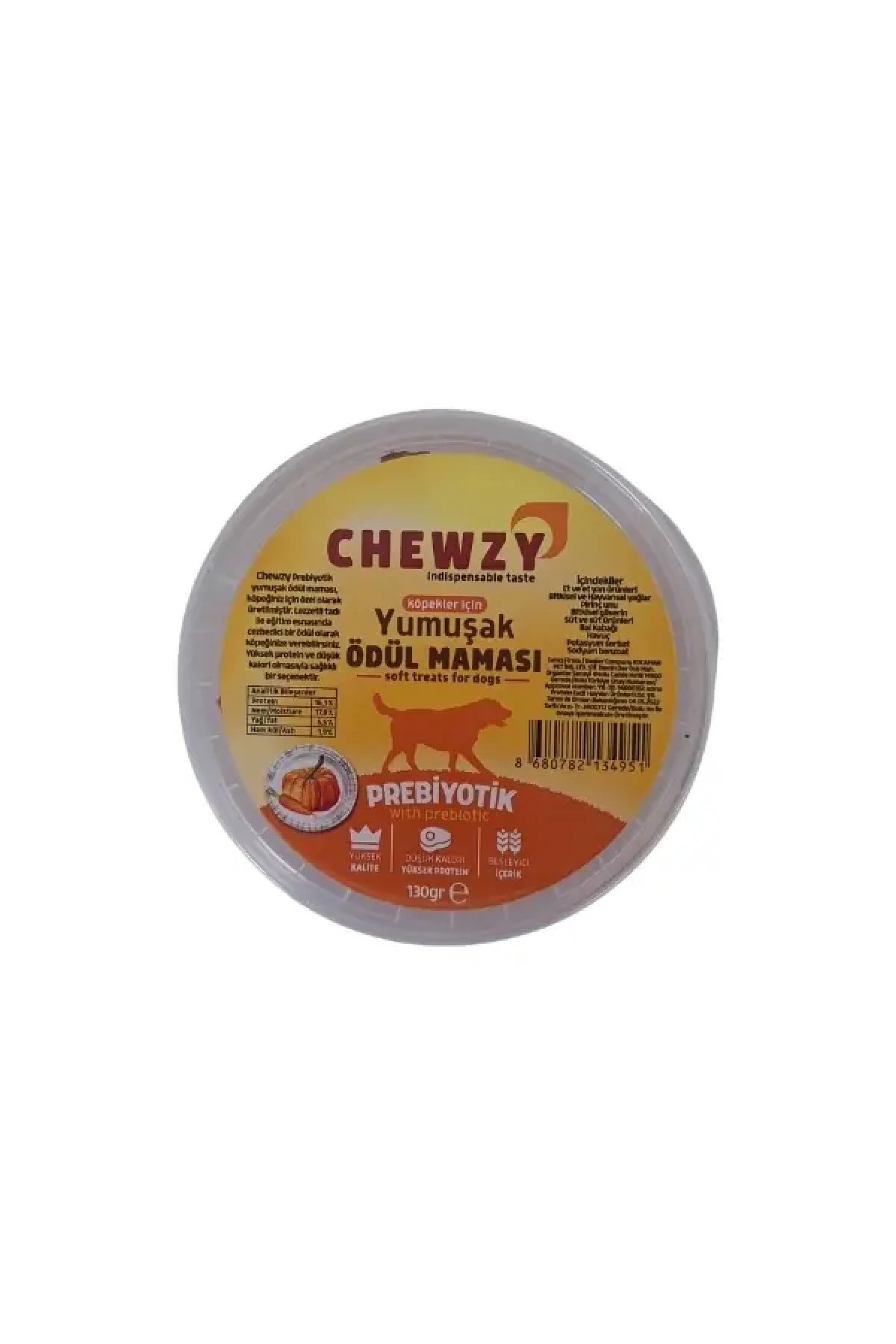 Prebiyotik Yumuşak Köpek Ödül Maması  130 Gr