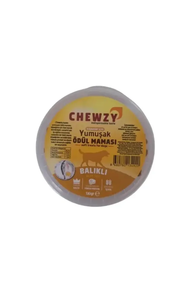 Balıklı Yumuşak Köpek Ödül Maması  130 Gr