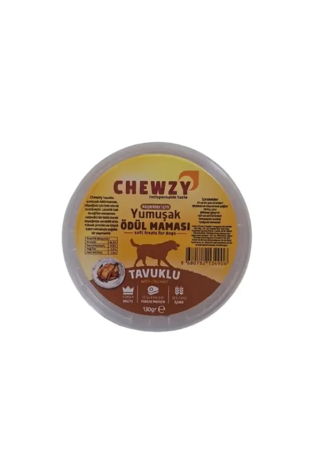 Tavuklu Yumuşak Köpek Ödül Maması  130 Gr