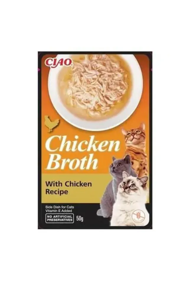 Chicken Churu Broth Tavuklu ve Tavuk Sulu Kedi Ödül Maması 50 Gr