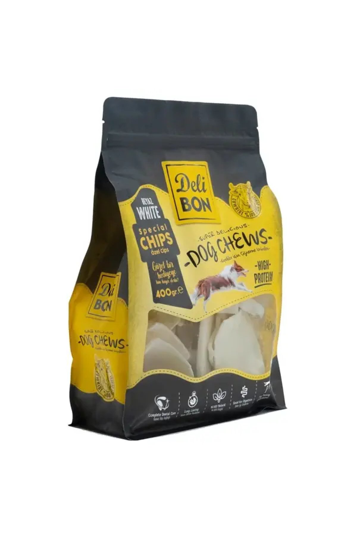 Beyaz Deri Köpek Cipsi Ödül Maması 400 Gr 