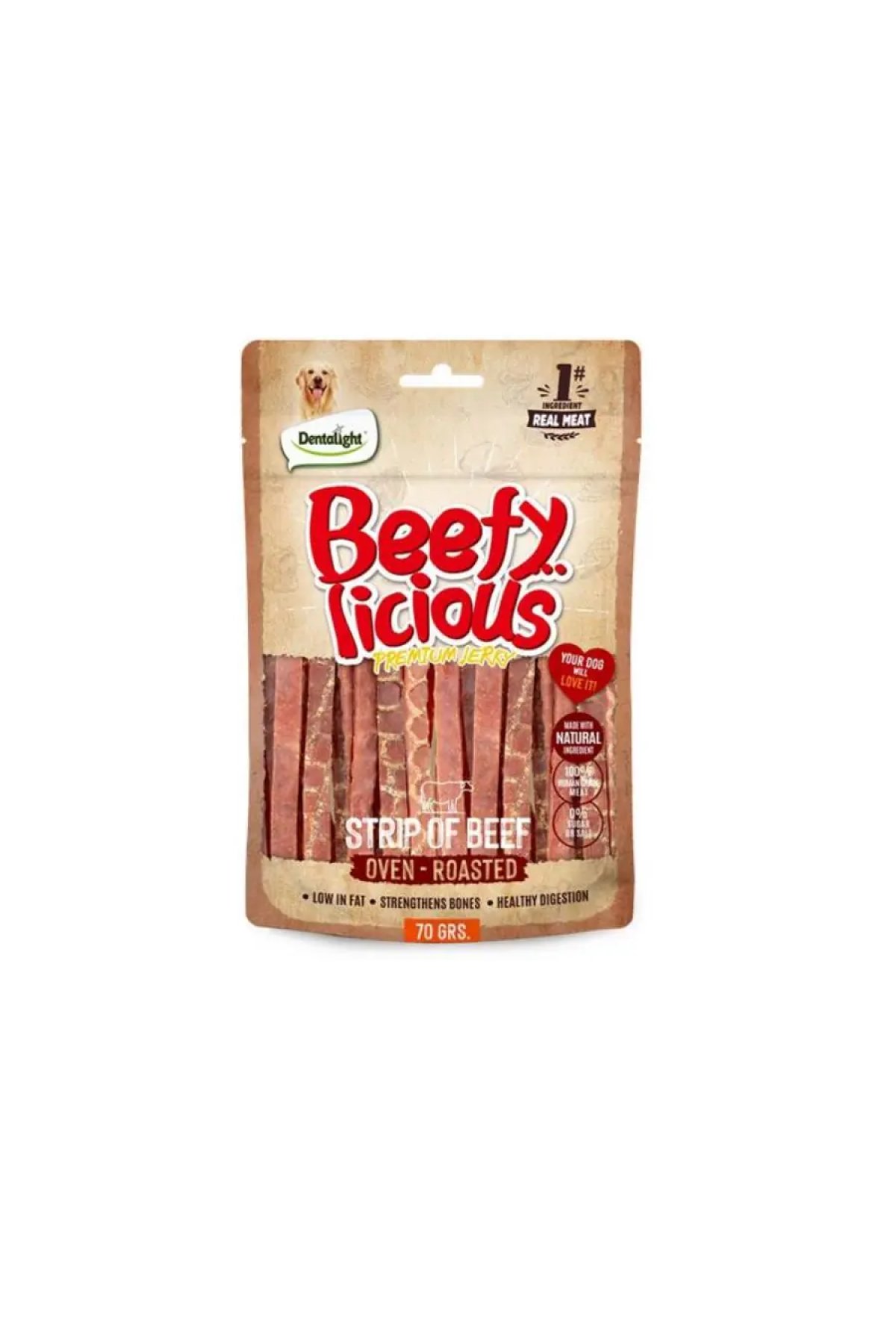 Beefy Strip Sığır Etli Köpek Ödül Şeridi 70 Gr