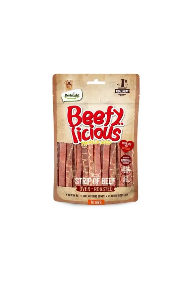 Beefy Strip Sığır Etli Köpek Ödül Şeridi 70 Gr