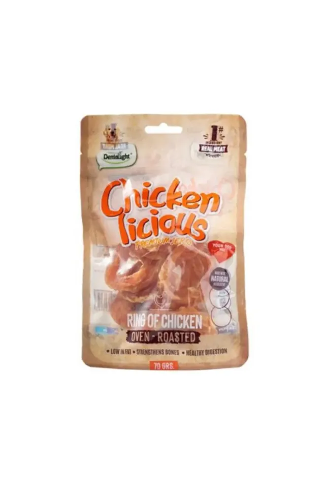 Chicken Twist Tavuk Etli Köpek Ödül Burgu Çubuğu halka 70 Gr