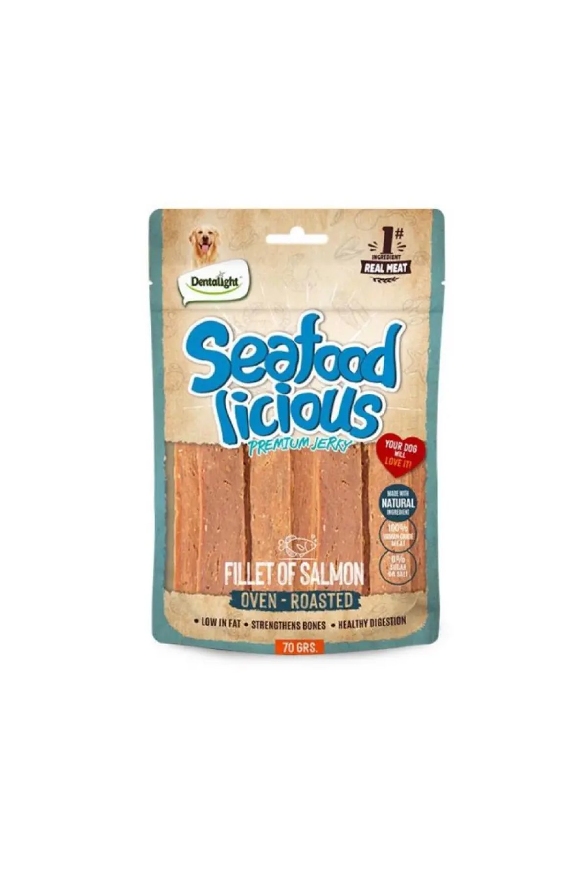 Seafood Fillet Somon Balıklı Köpek Ödül Maması 70 Gr