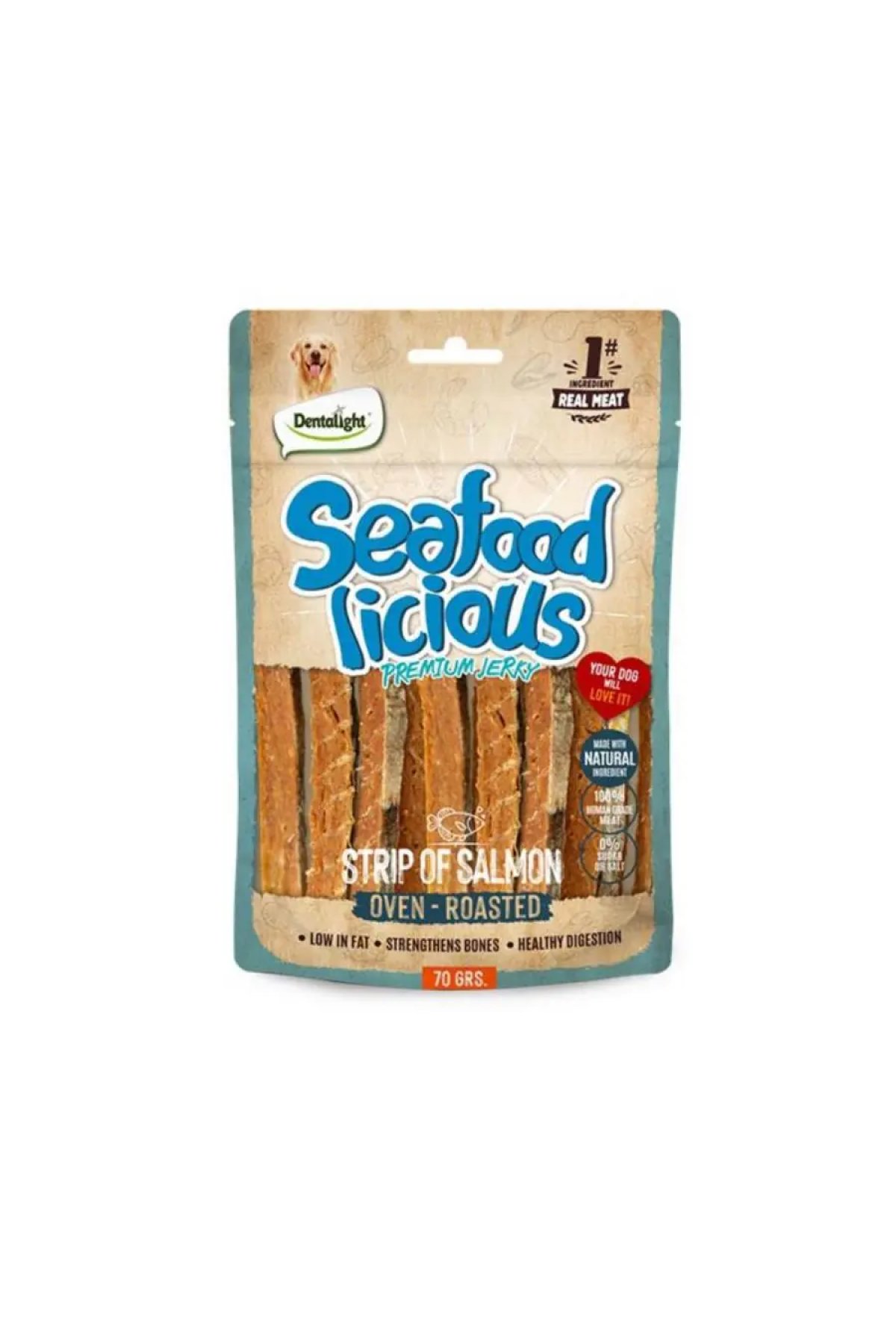Seafood Strip Somon Balıklı Köpek Ödül Çubuğu 70 Gr