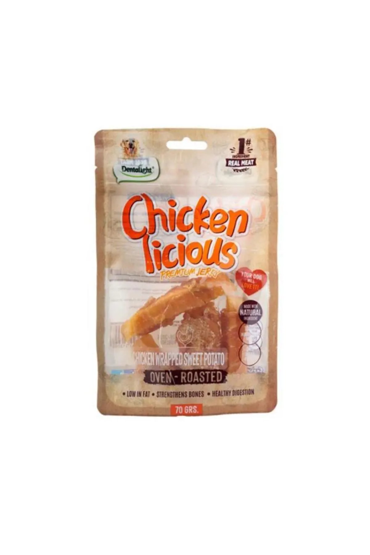 Tavuk Etli Tatlı Patates Sarılı Köpek Ödül Maması 70 Gr